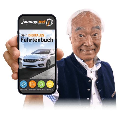 Takeo Ischi mit Handy